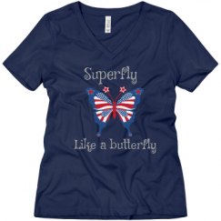 Ladies Relaxed Fit V-Neck Tee