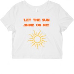 Ladies Slim Fit Crop Top Tee