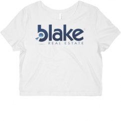 Ladies Slim Fit Crop Top Tee