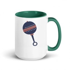 15oz Ceramic Mug with Color Inside