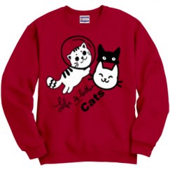 Unisex Film and Foil Crewneck Sweatshirt