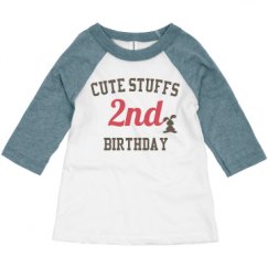 Toddler 3/4 Sleeve Raglan Tee