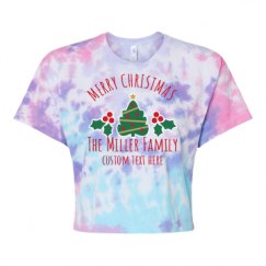 Women's Tie Dye Crop Top Tee