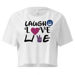 Ladies Festival Cali Crop Top Tee