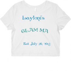 Ladies Slim Fit Crop Top Tee