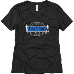 Ladies Relaxed Fit Super Soft Triblend V-Neck Tee