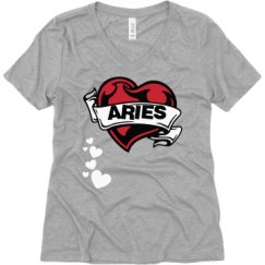 Ladies Relaxed Fit V-Neck Tee