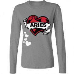 Ladies Relaxed Fit Basic Long Sleeve Tee