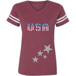 Ladies Relaxed Fit Vintage Sports Tee