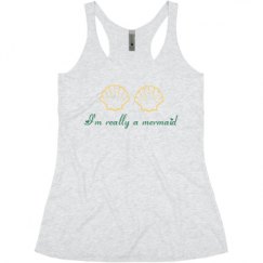 Ladies Slim Fit Super Soft Racerback Triblend Tank