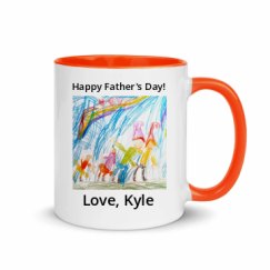 11oz Ceramic Mug with Color Inside