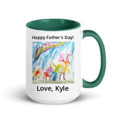 15oz Ceramic Mug with Color Inside