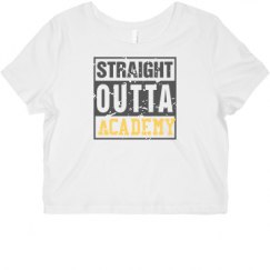 Ladies Slim Fit Crop Top Tee