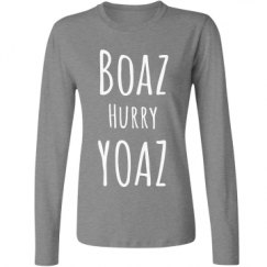 Ladies Relaxed Fit Basic Long Sleeve Tee