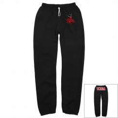 Black back logo sweatpants 
