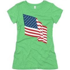 Ladies Slim Fit Super Soft Triblend Tee