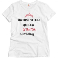 Undisputed queen of the birthday
