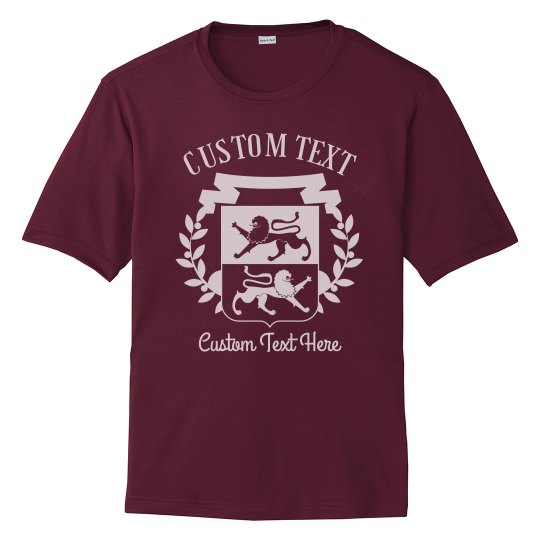 Create your Custom Family Crest Shirts - Unisex Athletic Performance T-Shirt  | Customized Girl