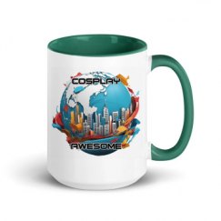 15oz Ceramic Mug with Color Inside