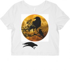 Ladies Slim Fit Crop Top Tee