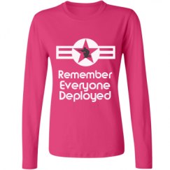Ladies Relaxed Fit Basic Long Sleeve Tee