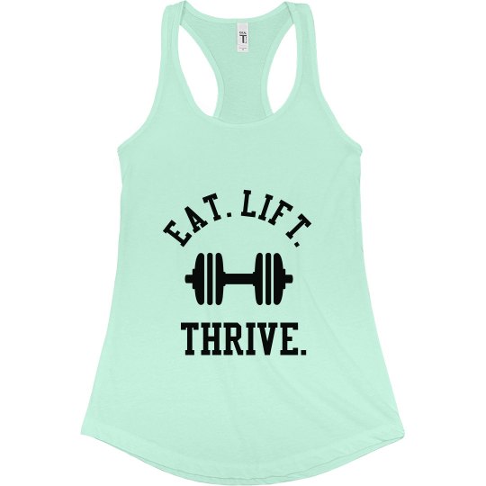 Eat Lift Thrive Tank Mint