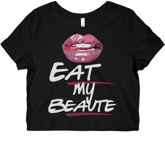 Eat my Beaute Fit Crop-black