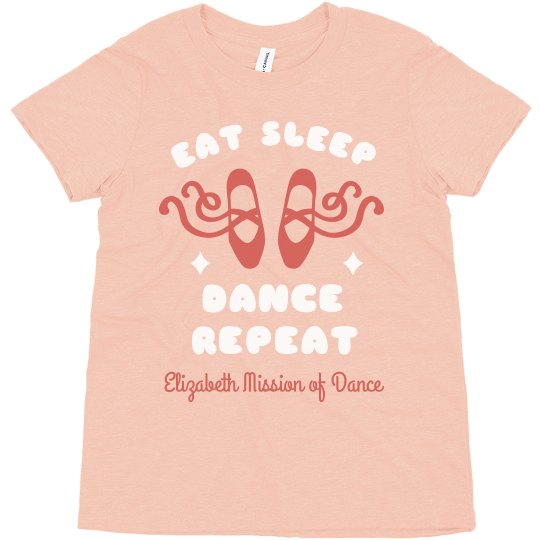 Eat, Sleep, Dance, Repeat Kids EMD Tee Eat, Sleep, Dance, Repeat Kids EMD Tee