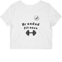 Ladies Slim Fit Crop Top Tee