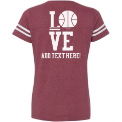 Ladies Relaxed Fit Vintage Sports Tee