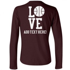 Ladies Relaxed Fit Basic Long Sleeve Tee