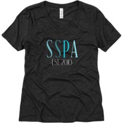 Ladies Relaxed Fit Super Soft Triblend V-Neck Tee