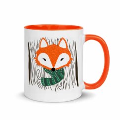 11oz Ceramic Mug with Color Inside