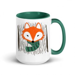 15oz Ceramic Mug with Color Inside