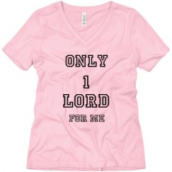 Ladies Relaxed Fit V-Neck Tee