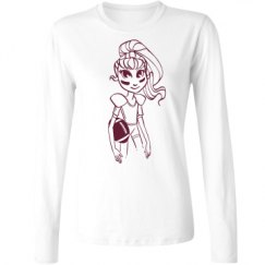 Ladies Relaxed Fit Basic Long Sleeve Tee