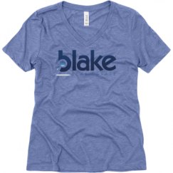 Ladies Relaxed Fit Super Soft Triblend V-Neck Tee