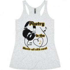 Ladies Slim Fit Super Soft Racerback Triblend Tank