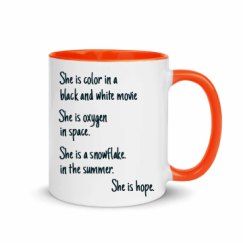 11oz Ceramic Mug with Color Inside
