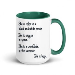 15oz Ceramic Mug with Color Inside