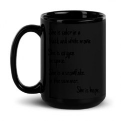 15oz Black Glossy Mug