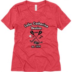 Ladies Relaxed Fit Super Soft Triblend V-Neck Tee