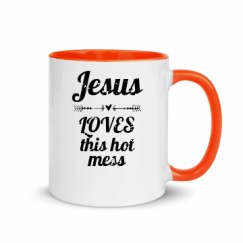 11oz Ceramic Mug with Color Inside