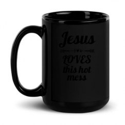 15oz Black Glossy Mug