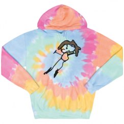 Unisex Tie-Dye Fleece Hoodie