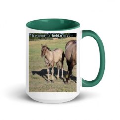 15oz Ceramic Mug with Color Inside