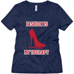 Ladies Relaxed Fit V-Neck Tee