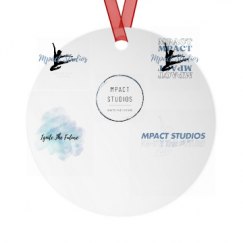 Metal Round Christmas Ornament