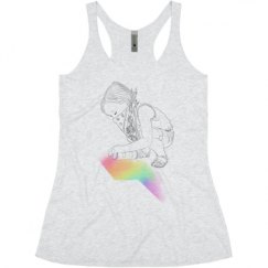 Ladies Slim Fit Super Soft Racerback Triblend Tank