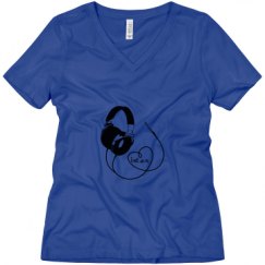 Ladies Relaxed Fit V-Neck Tee